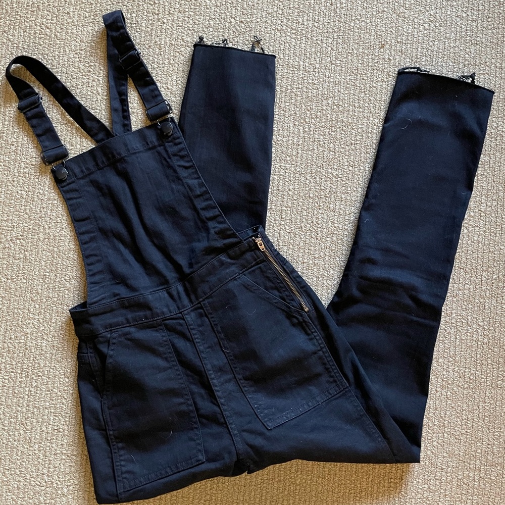 Madewell Black Denim Overalls